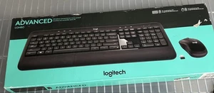 Logitech MK540 Wireless Keyboard Mouse Combo Black USB - Picture 1 of 3