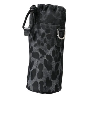 Bolso de Mano Dolce & Gabbana Negro Leopardo Redondo Delgado Jaula Botella Hombre Auténtico Foto 1 de 4