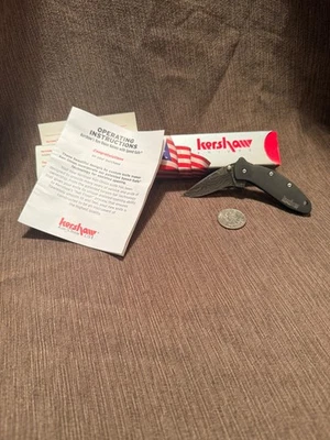 Kershaw 1600DAMBK Cuchillos Carpeta Cuchillo Damasco Negro Acabado Inoxidable Foto 1 de 2