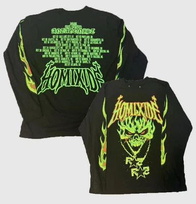 Camiseta Homixide Verde Calavera Manga Larga Antagonista Manga Larga Talla Completa S-5XL Foto 1 de 3