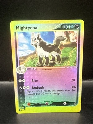 Pokemon TCG Mightyena 42/109 Reverse-Holo Ruby & Sapphire Base Set 2003 - Image 1 of 4