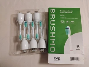 6-Pack Brushmo e-Series Total Clean Toothbrush Heads Medium Firm Bristles BM726 - Picture 1 of 2