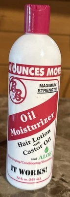 BB Bronner Bros Oil Moisturizer, Hair Lotion/ Castor Oil and Aloe, Maximum S... - Image 1 of 2