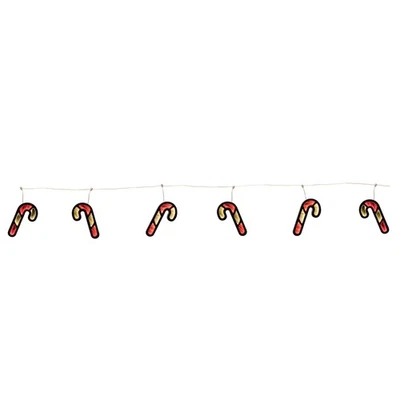 Candy Cane Ekkolight Garland 68"L - Image 1 of 4