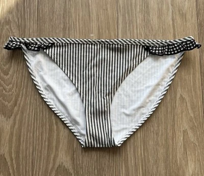 AERIE бикини низ размер средний серый белая полоса имбирь коттедж - Изображение 1 из 4