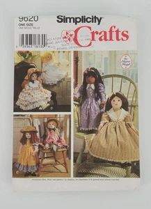 SIMPLICITY CRAFTS PATTERNS 9620 ~ 25" CLOTH DOLL & CLOTHES ~ 1995 *UNCUT - Picture 1 of 3