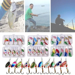 16/10Pcs Enhanced Reflectivity Spinner Spoon Lure Kit Fishing Tackle  Trout - Imagen 1 de 18