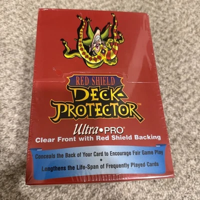 RARE Case Vintage ‘96 Ultra Pro Red Shield Deck Protector 1000 Sleeves Rembrandt - Image 1 of 4