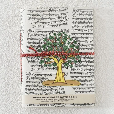 Large Hand Printed Journal Tree Handmade Gifts Diaries Diary Notebook 20x15cm - Image 1 of 4