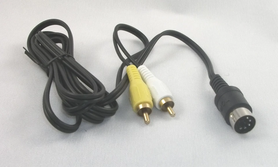 USA New Sega Genesis 1 First Generation Composite RCA AV Cable TV Cord MK-1601 - Image 1 of 3