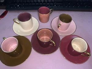 Classic Coffee & Tea 10 Pc Set. Espresso Demitasse Cups And Saucers - Picture 1 of 6