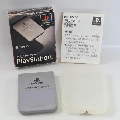 PS1 MEMORY CARD SCPH-1020 Boxed Sony Playstation Official 6108 - Image 1 of 4