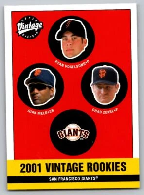 2001 Upper Deck Vintage #363 Vogelsong San Francisco Giants Foto 1 de 2