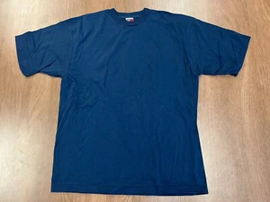 VINTAGE TOMMY HILFIGER BLANKO T SHIRT NAVY BLAU XL DEADSTOCK 90ER NOS NEU MEXIKO - Bild 1 von 5