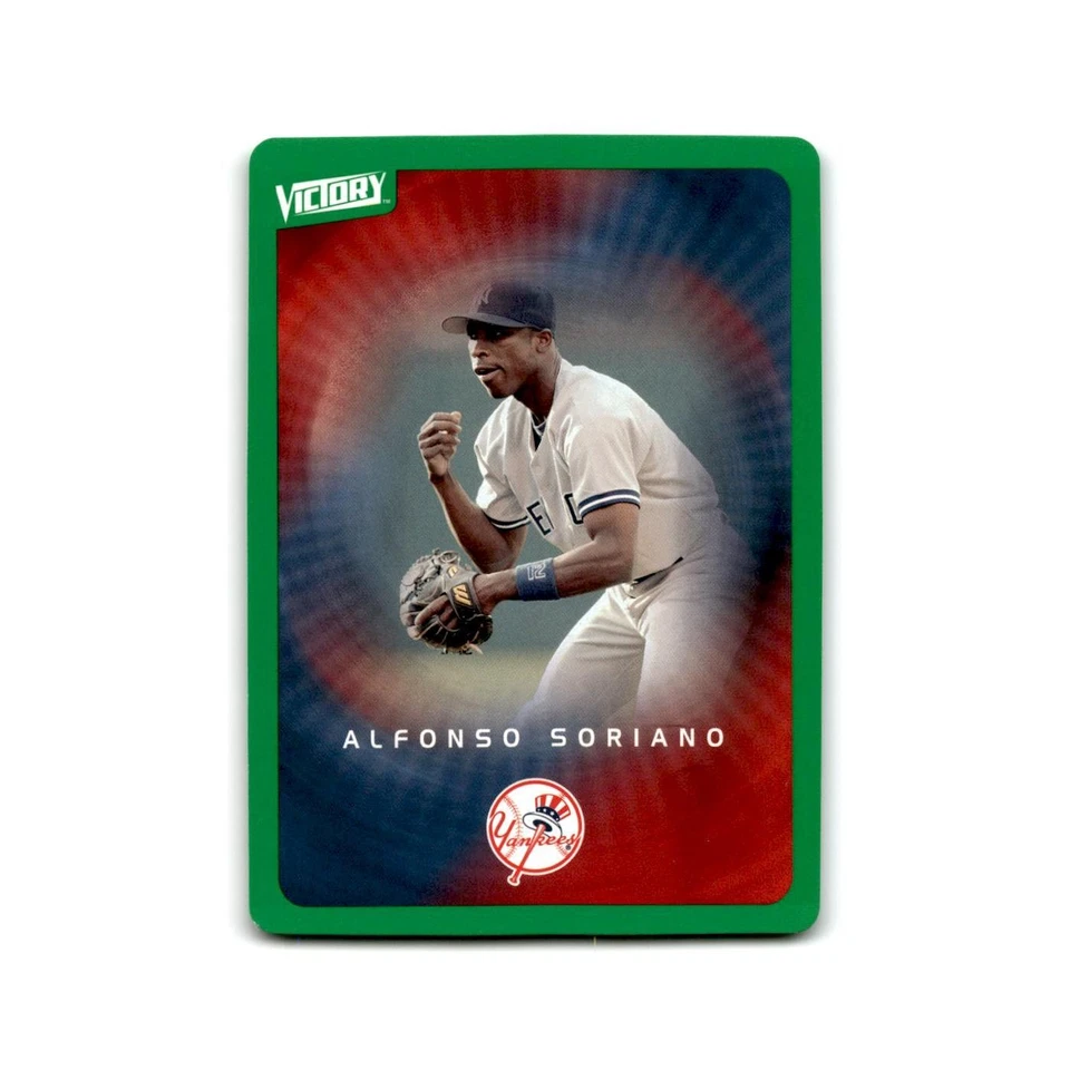 2003 Upper Deck Victory Tier 1 Green Alfonso Soriano Yankees #55 - Image 1 of 3