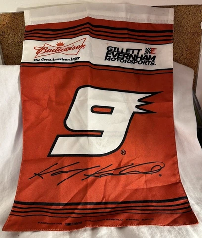 NASCAR Winner's Circle NO 9 Budweiser Car Kasey Kahne Garden Flag size 13" x 18" Cover