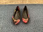 Ted Baker Womens Multi Floral Bow Flat Ballet Pumps Size 39-8