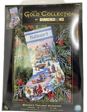 Dimensions Gold Collection Cross Stitch Kit Winters Twilight Stocking 2001 8666