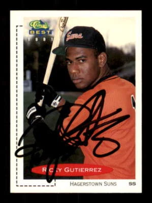 1991 Classic Best #55 Ricky Gutierrez AUTOGRAPHED!!!! 242960 - Image 1 of 2