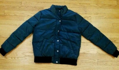Forever 21 Green Puffer Style Jacket Coat Womens Ladies Small S Juniors - Изображение 1 из 4