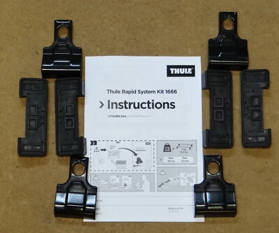 Nuevo kit de montaje de barra de techo Thule 1666 (1841) CITROEN DS4 5 puertas escotilla 2011 encendido Foto 1 de 2
