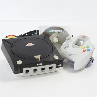 Dreamcast Console Official Case Crystal Black HKT-3000 Tested SEGA -NTSC-J- 2562 - Image 1 of 4