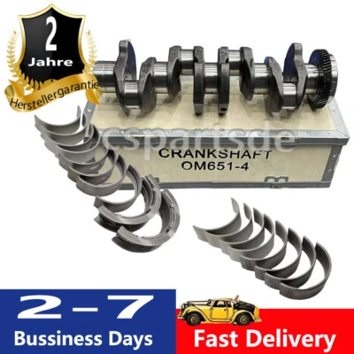 4 KURBELWELLE KIT FÜR MERCEDES OM651 2.2 CDI C220 E220 6510302501 + CR1670SP - Image 1 of 4