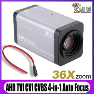 36X Zoom 2MP CCTV Camera Box AHD TVI CVI CVBS 4-in-1 Auto Focus 4.7-94mm Lens - Picture 1 of 6