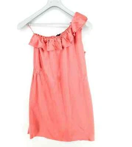 RRP 389€ JOSEPH Rosa Asimétrico 100% Seda Vestido Talla 44 Eu 40 GB 12 US 10 - Imagen 1 de 11