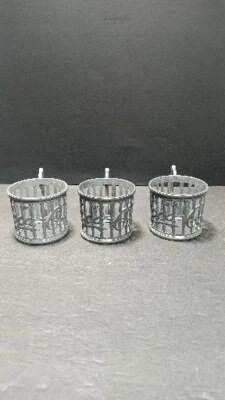 ❤️ Juego de 3 soportes de vidrio vintage 1985 bebida Coca Cola campana de metal coca cola de colección años 80 Foto 1 de 4