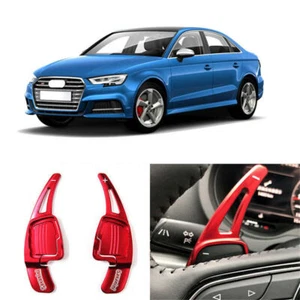 2pcs Alloy Add-On Steering Wheel DSG Paddle Shifters Extension For Audi S3 17-19 - Bild 1 von 12