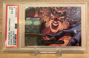 Fleer Marvel Masterpieces Power Blast Sabretooth #8 1994 PSA 6 - Imagen 1 de 5
