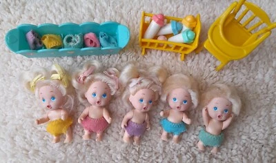 Fassi Bidibodi Pappa E Pipì Mini Bambole Bebè Vintage '90 - Immagine 1 di 4