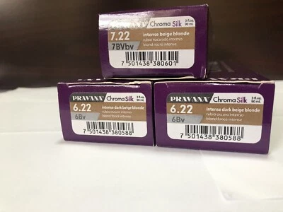 Pravana ChromaSilk 6.22 X2, 7.22 X1 Beige Intenso Rubio 3 OZ (juego de 3) Foto 1 de 4