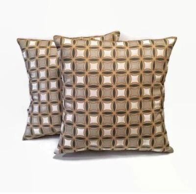 Geometric Pillow Cover Set Of Two Handmade  - Image 1 of 4