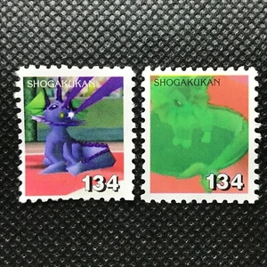 Vaporeon Pokemon Sello Japón Monstruo de Bolsillo NINTENDO SHOGAKUKAN F/S - Imagen 1 de 4