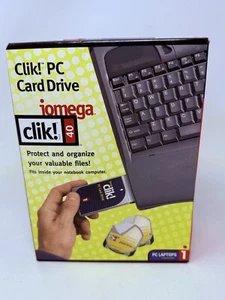 Iomega Clik! 40mb PC Card Drive Disc CD ROM Case for PC Laptops Japan Vintage - Picture 1 of 4