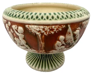Rare Roseville Pottery 1916 Donatello Pedestal Bowl Compote 231 - 6" - Picture 1 of 11
