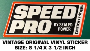 SPEED PRO BY SEALED POWER PISTON RINGS VINTAGE ORIGINAL DECAL STICKER - ENGINE - Picture 1 of 2