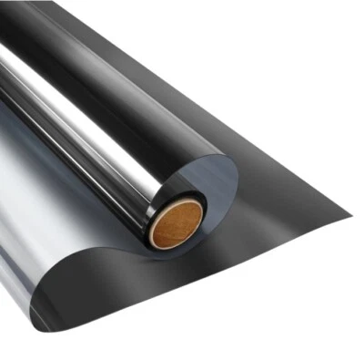 KESPEN Window Film-One Way Daytime Privacy Tint- Black-Silver color - 35.4"X6.5'