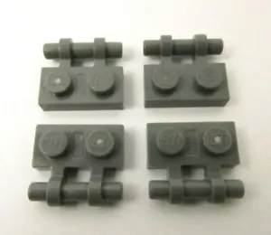 Lego x4 DkStone Platte modifiziert 1x2 mit Stangengriff an der Seite - freie Enden Ref 2540 - Bild 1 von 1