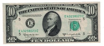 ** 1950 D $10 DOLLARS FEDERAL RESERVE NOTE RICHMOND FR-2014-E GEM ** - Image 1 of 2