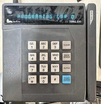 Verifone Tranz 330 Credit Card Terminal Very Clean And Working Condition  - Image 1 of 3