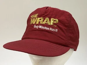 Vintage Winston Cigarettes Tobacco Advertising Snapback The Wrap Light Weight - Picture 1 of 12