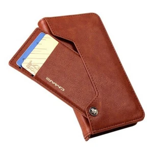 For Samsung Note 20 CMAI2 Leather Wallet Flip Case w/Detachable Card Slots BROWN - Picture 1 of 2