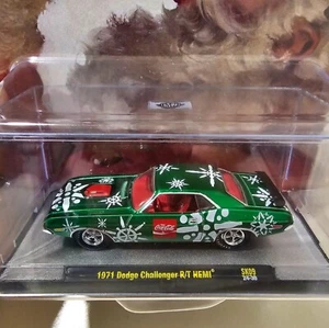 NEW RELEASE 2024 M2 Machines Christmas Coca Cola 1971 Dodge Challenger R/T Hemi - Picture 1 of 7