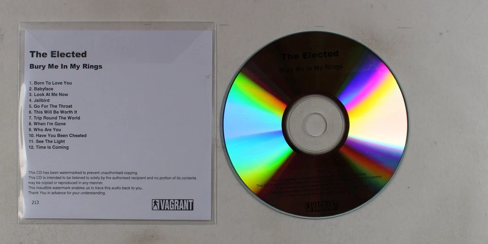 The Elected Bury Me In My Rings US ADV CDR 2011 Indie Rock - Bild 1 von 1