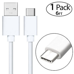 6ft Extra Long Fast Rapid Charging Type C USB Charger Cable for LG G6 G7 G8 V50