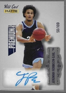 2022 Wild Card Matte Basketball - Jeremiah Robinson-Earl Auto #50/100 - Picture 1 of 1