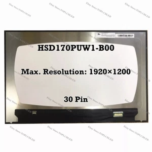 HSD170PUW1-B00 WUXGA 1920×1200 LCD Screen Display Replacement 17.0" EDP 30 Pin - Picture 1 of 1